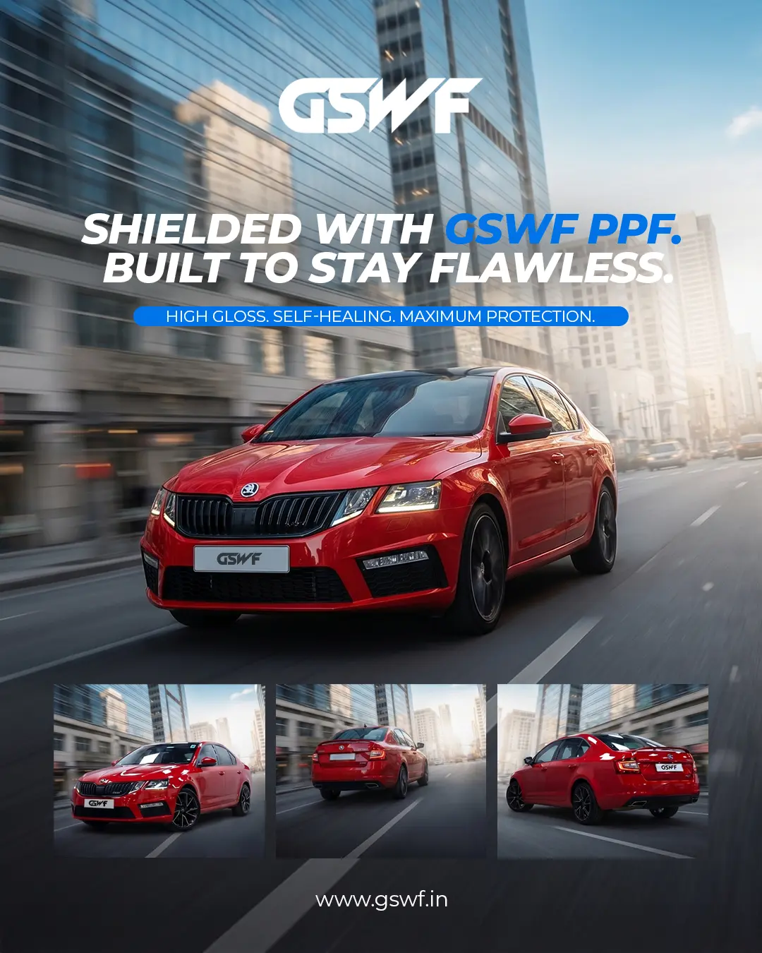 Škoda Octavia with GSWF Paint Protection Film installed