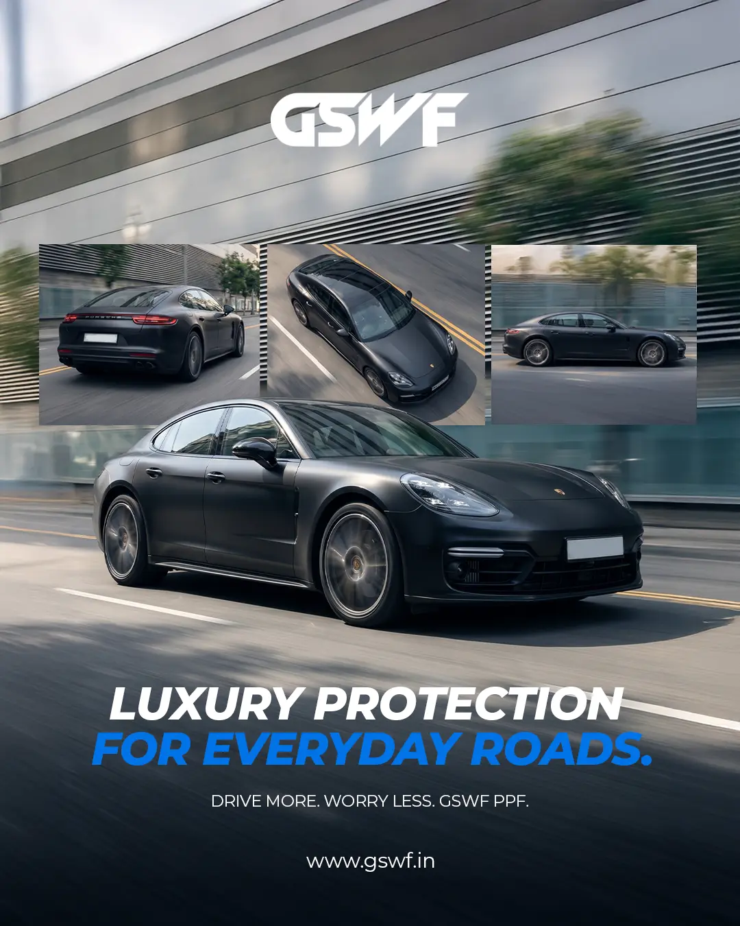 Porsche with GSWF Paint Protection Film installed